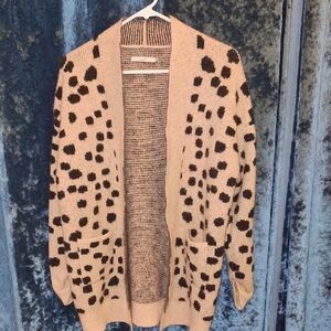 Miami Beige and Black Knit Cardigan